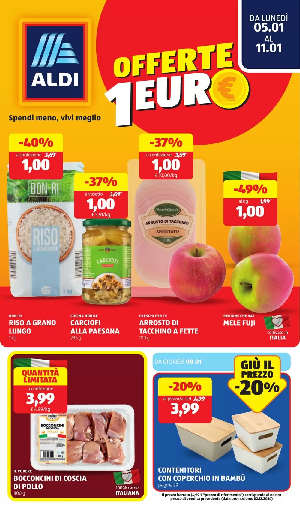 Volantino promozionale ALDI  valide dal 05/01/2026 - Pagina 1.