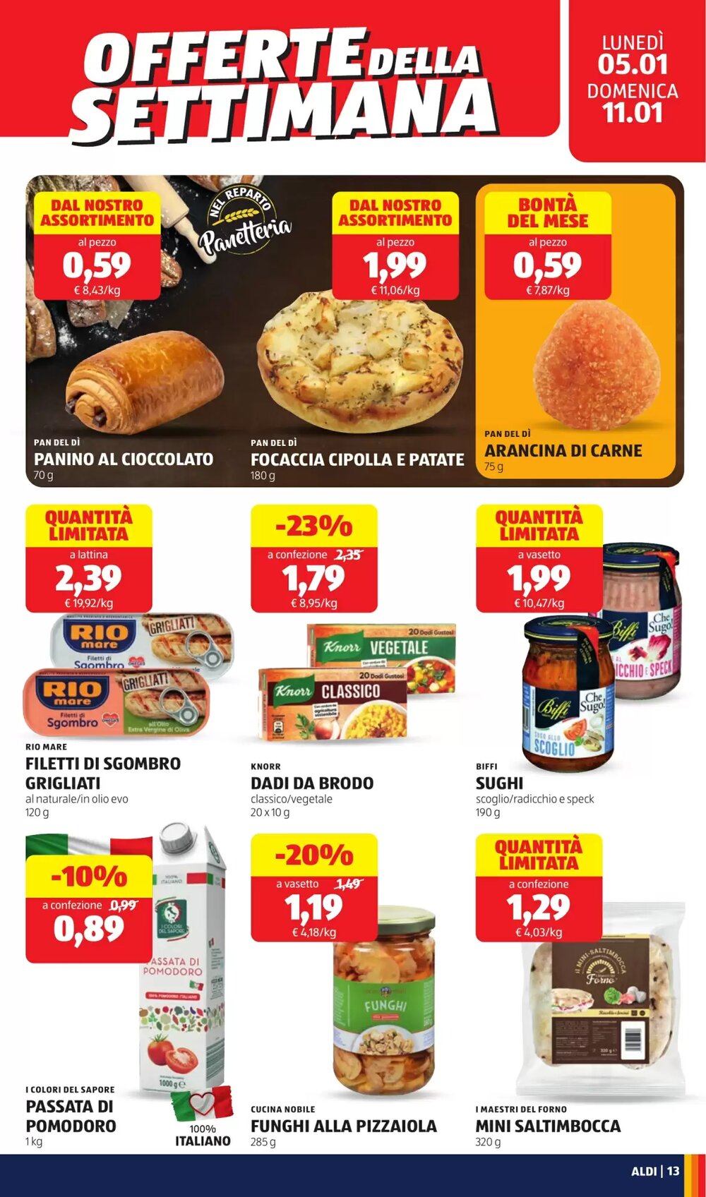 Volantino promozionale ALDI  valide dal 05/01/2026 - Pagina 13.