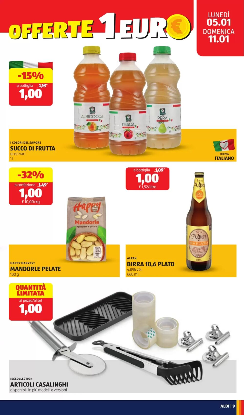 Volantino promozionale ALDI  valide dal 05/01/2026 - Pagina 9.