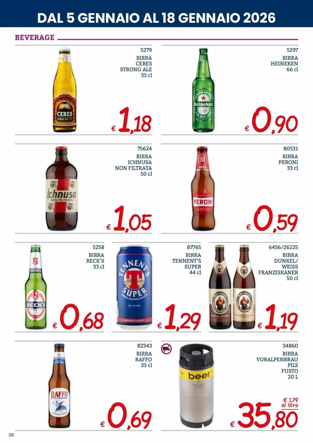 Volantino promozionale Zona  valide dal 05/01/2026 - Pagina 20.