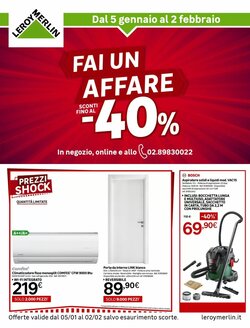 Volantino promozionale Leroy Merlin  valide dal 05/01/2026 - Pagina 1.