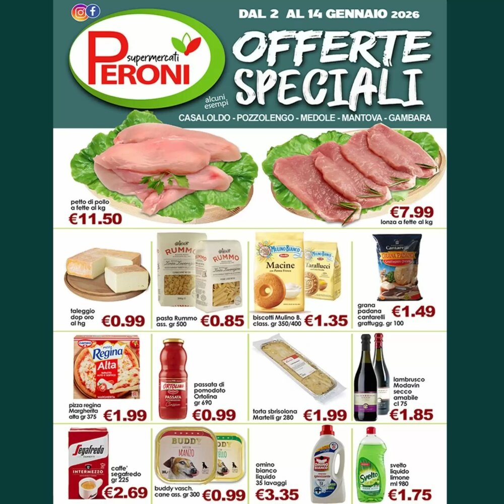 Volantino promozionale Peroni Supermercati  valide dal 05/01/2026 - Pagina 1.