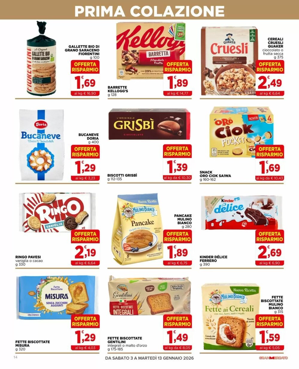 Volantino promozionale Gran mercato  valide dal 05/01/2026 - Pagina 14.