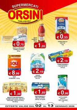 Volantino promozionale Orsini Market  valide dal 05/01/2026 - Pagina 1.