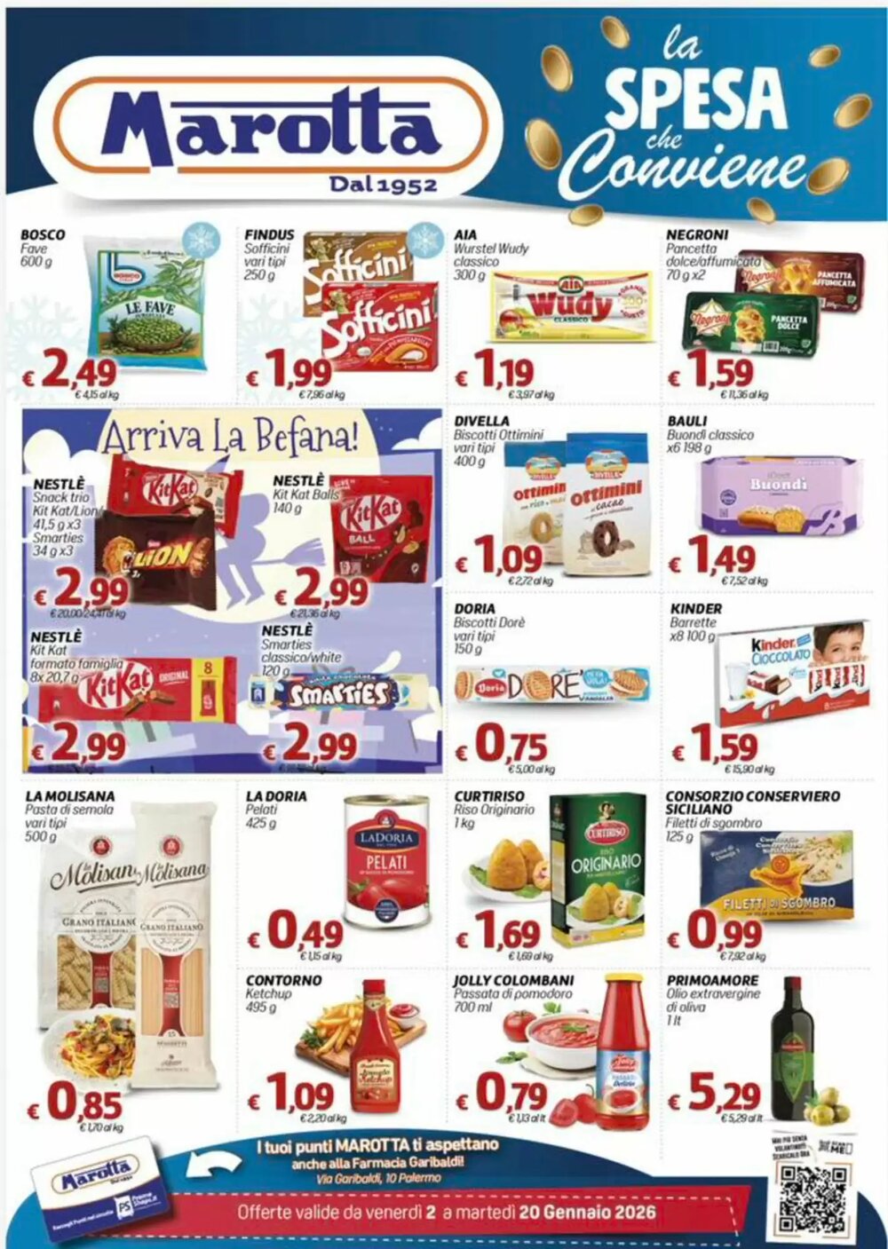 Volantino promozionale Marotta  valide dal 05/01/2026 - Pagina 1.