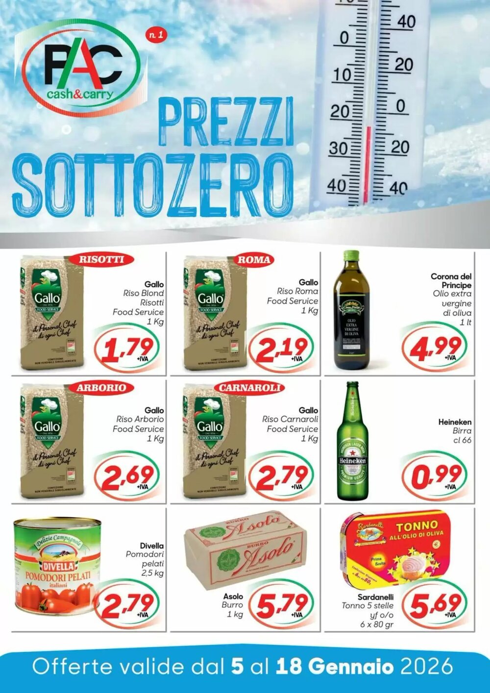 Volantino promozionale Pac Cash&Carry  valide dal 05/01/2026 - Pagina 1.