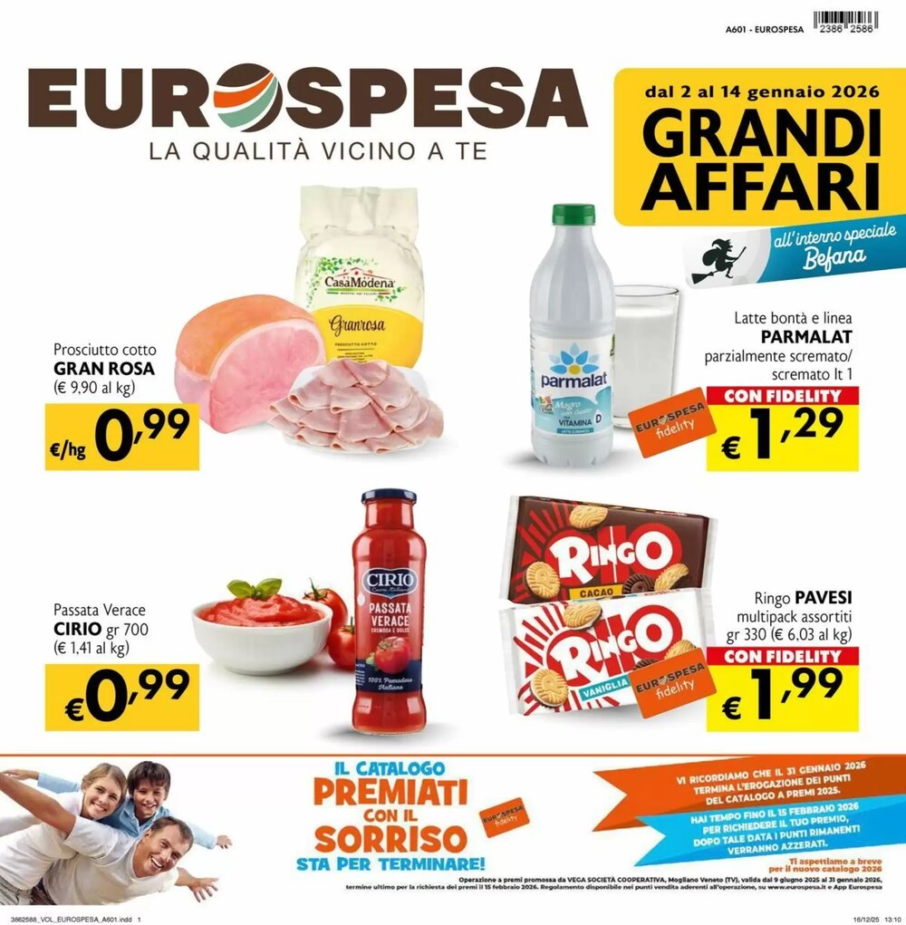 Volantino promozionale Eurospesa  valide dal 05/01/2026 - Pagina 1.