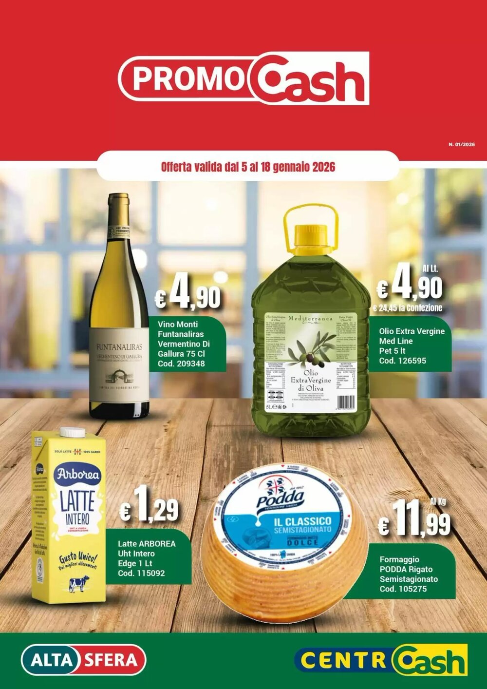 Volantino promozionale Centro Cash  valide dal 05/01/2026 - Pagina 1.