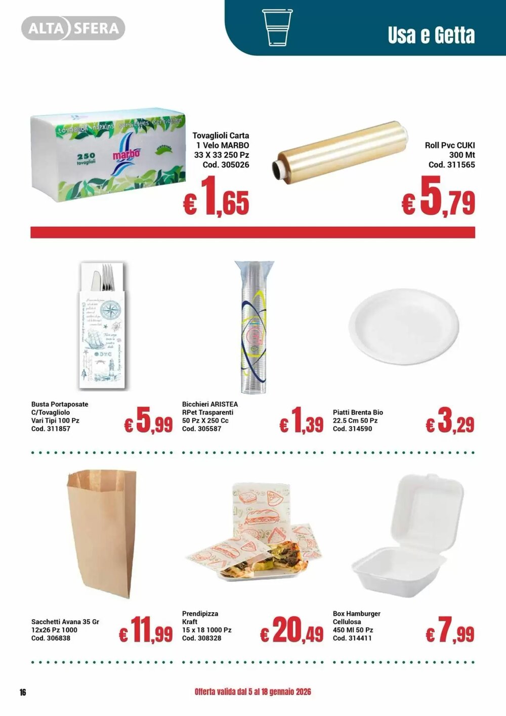 Volantino promozionale Centro Cash  valide dal 05/01/2026 - Pagina 16.