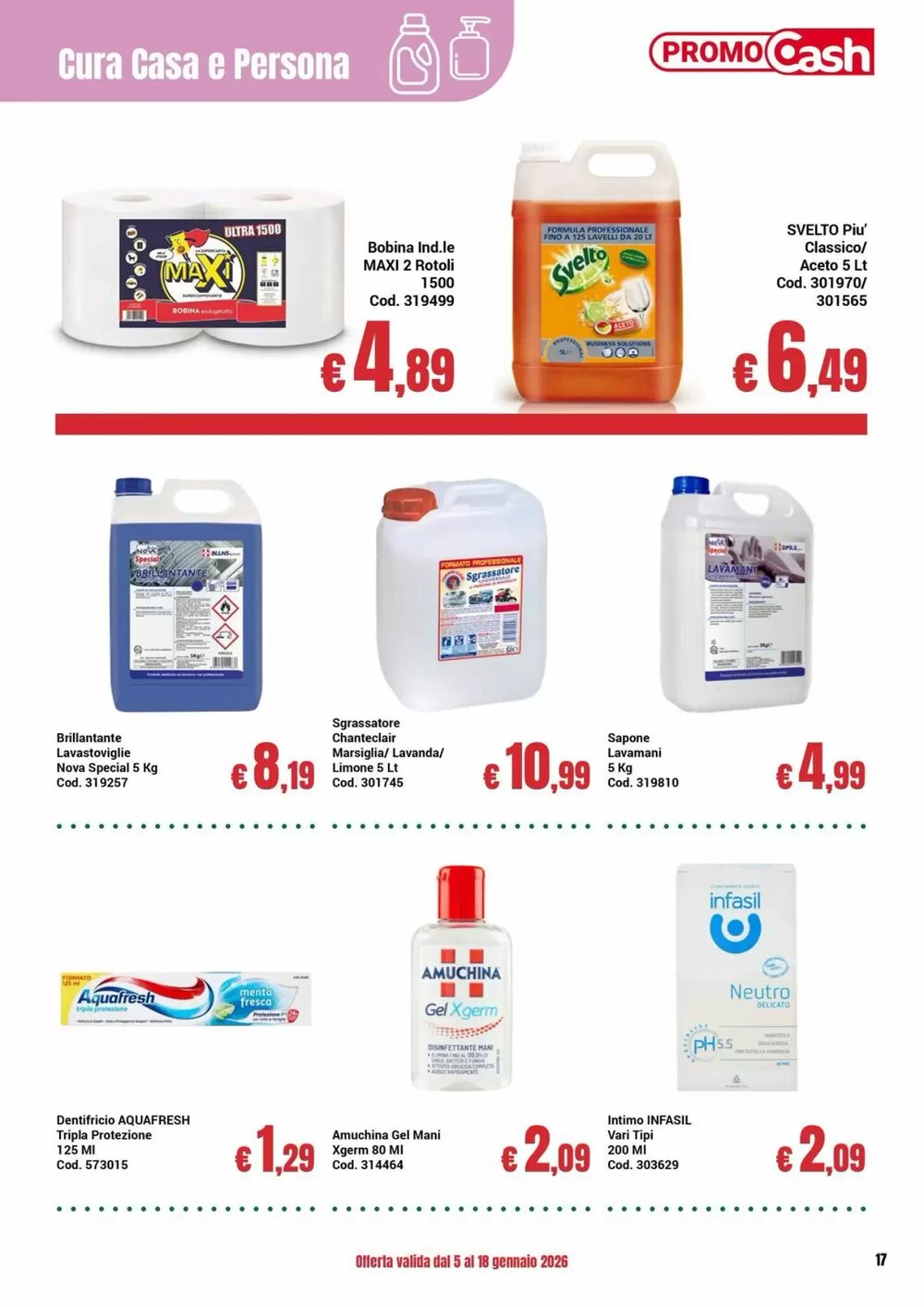 Volantino promozionale Centro Cash  valide dal 05/01/2026 - Pagina 17.