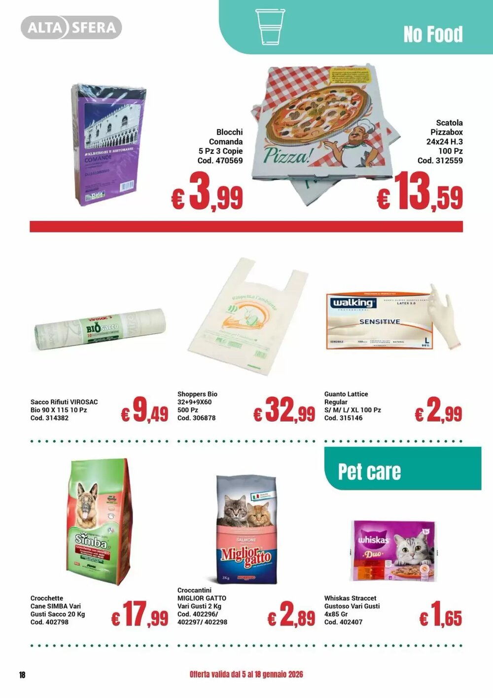 Volantino promozionale Centro Cash  valide dal 05/01/2026 - Pagina 18.