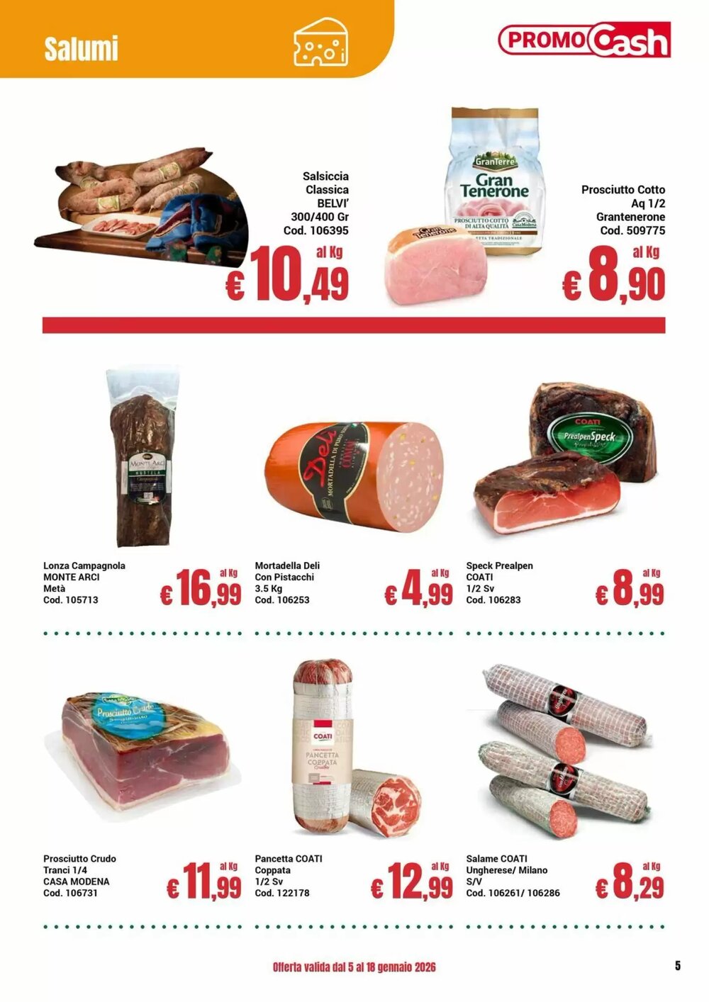 Volantino promozionale Centro Cash  valide dal 05/01/2026 - Pagina 5.