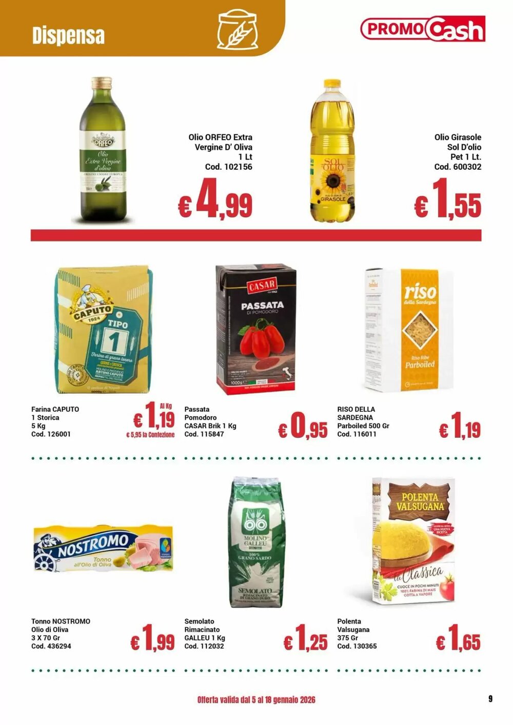 Volantino promozionale Centro Cash  valide dal 05/01/2026 - Pagina 9.