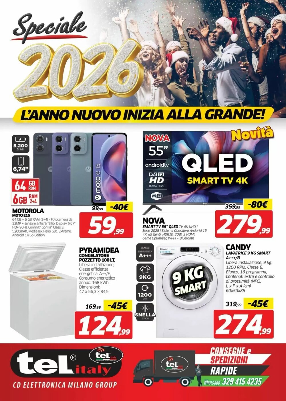Volantino promozionale Telitaly  valide dal 05/01/2026 - Pagina 1.