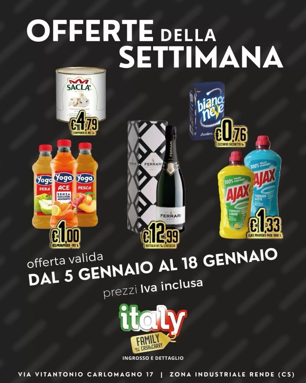 Volantino promozionale Italy Cash and Carry  valide dal 05/01/2026 - Pagina 1.