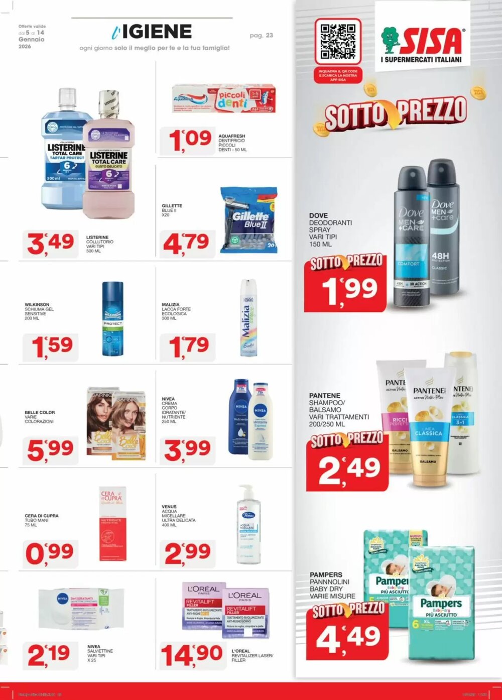 Volantino promozionale Sisa  valide dal 05/01/2026 - Pagina 23.