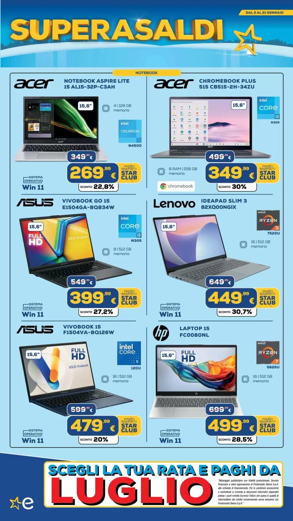 Volantino promozionale Euronics Tufano  valide dal 05/01/2026 - Pagina 2.