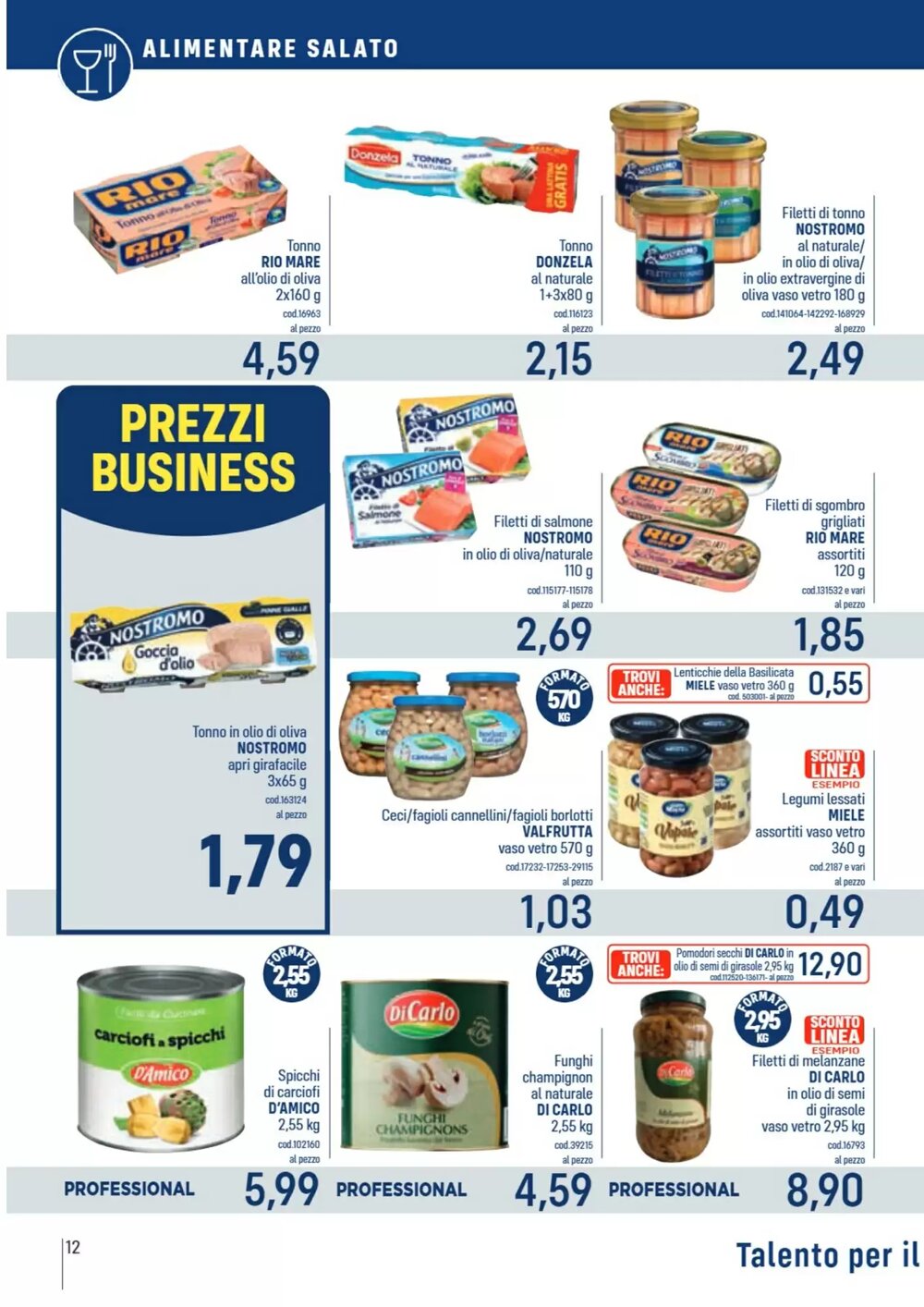 Volantino promozionale Talento Professional Store  valide dal 05/01/2026 - Pagina 12.