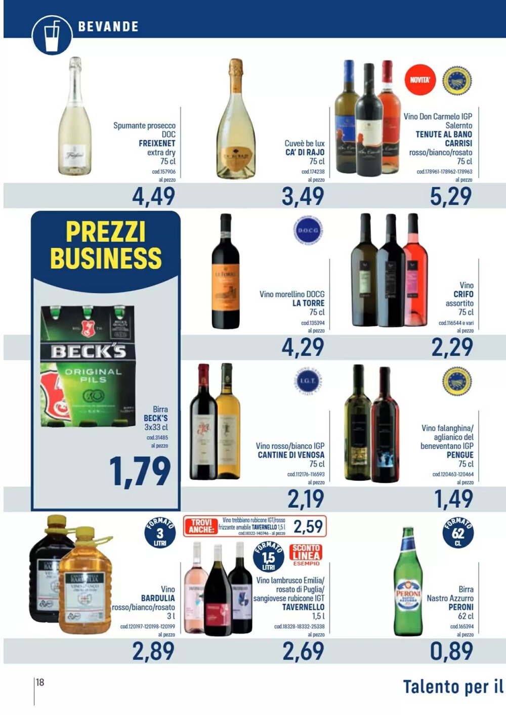 Volantino promozionale Talento Professional Store  valide dal 05/01/2026 - Pagina 18.