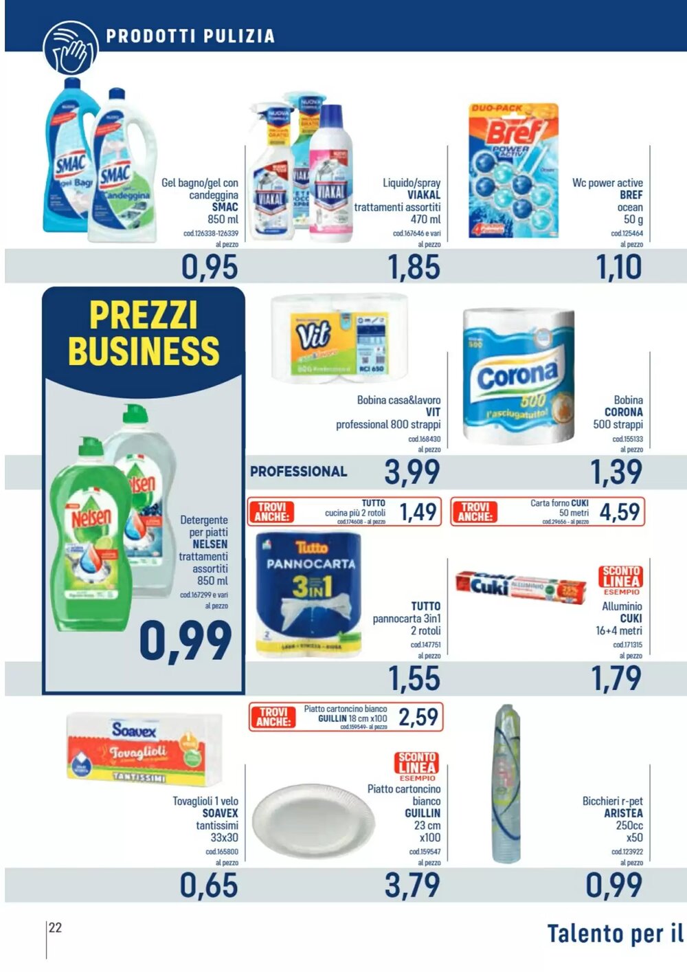 Volantino promozionale Talento Professional Store  valide dal 05/01/2026 - Pagina 22.
