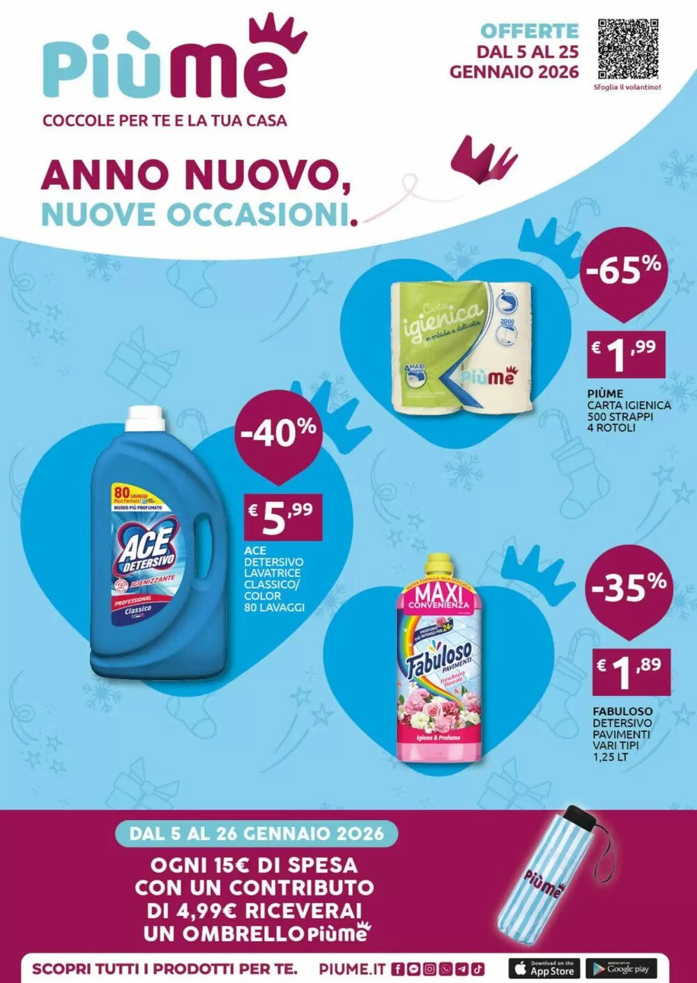 Volantino promozionale PiùMe  valide dal 05/01/2026 - Pagina 1.