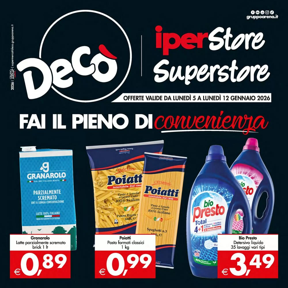 Volantino promozionale Deco Superstore  valide dal 05/01/2026 - Pagina 1.