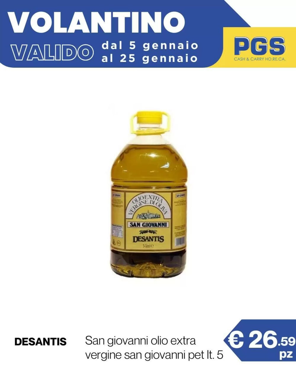 Volantino promozionale PGS Cash&Carry  valide dal 05/01/2026 - Pagina 1.