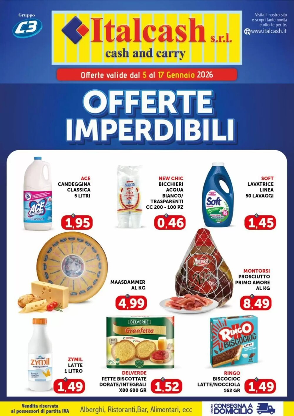 Volantino promozionale Italcash Cash & Carry  valide dal 06/01/2026 - Pagina 1.