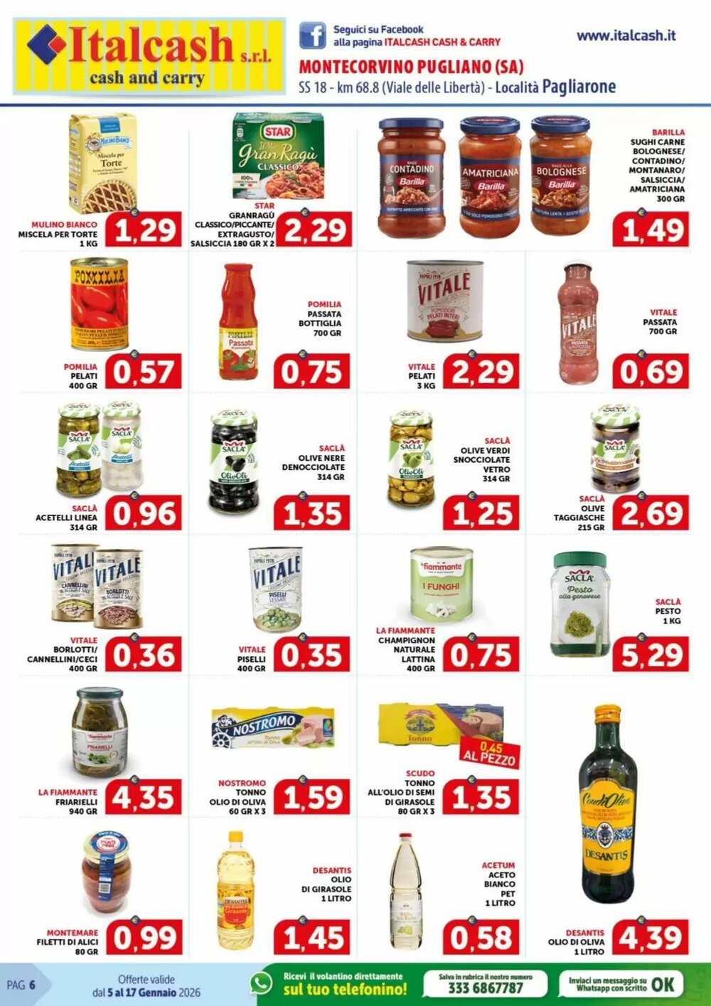 Volantino promozionale Italcash Cash & Carry  valide dal 06/01/2026 - Pagina 6.