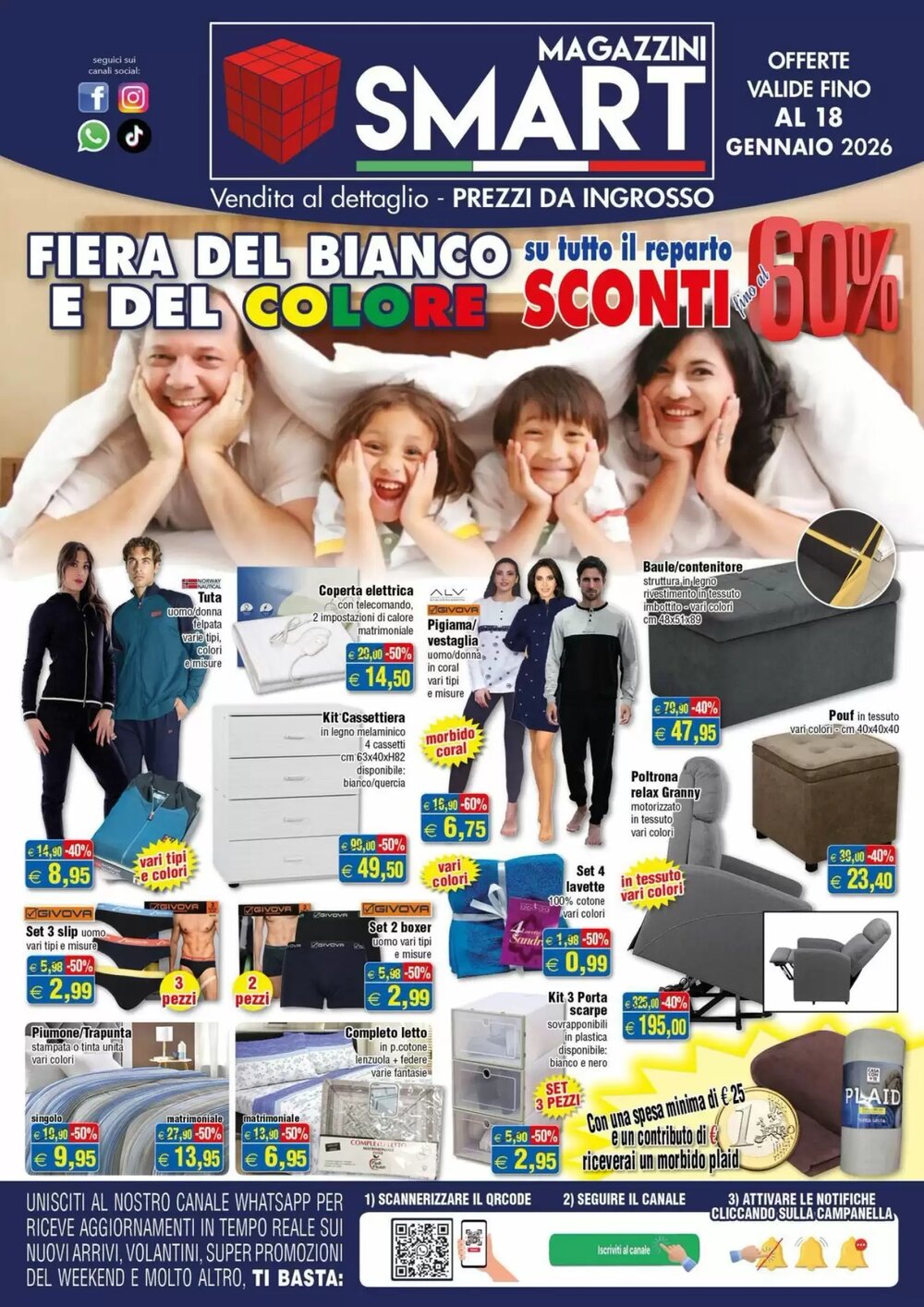 Volantino promozionale Magazzini Smart  valide dal 06/01/2026 - Pagina 1.