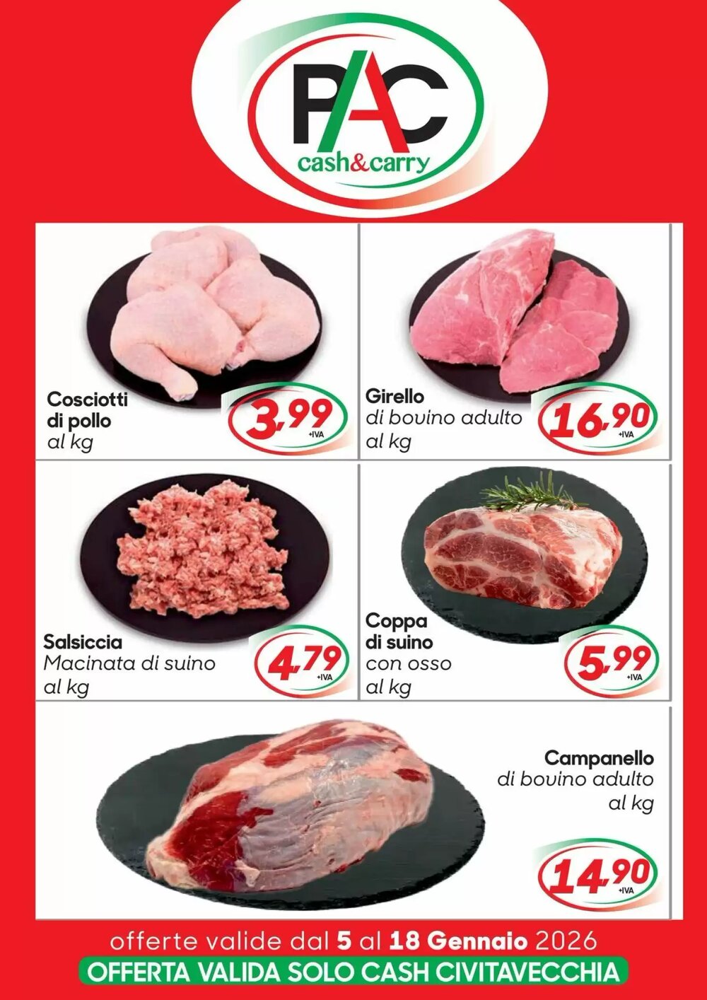 Volantino promozionale Pac Cash&Carry  valide dal 06/01/2026 - Pagina 1.