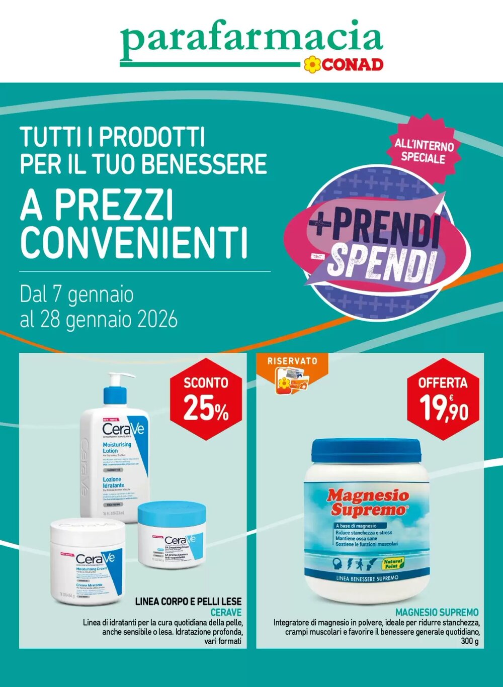 Volantino promozionale Conad  valide dal 07/01/2026 - Pagina 1.