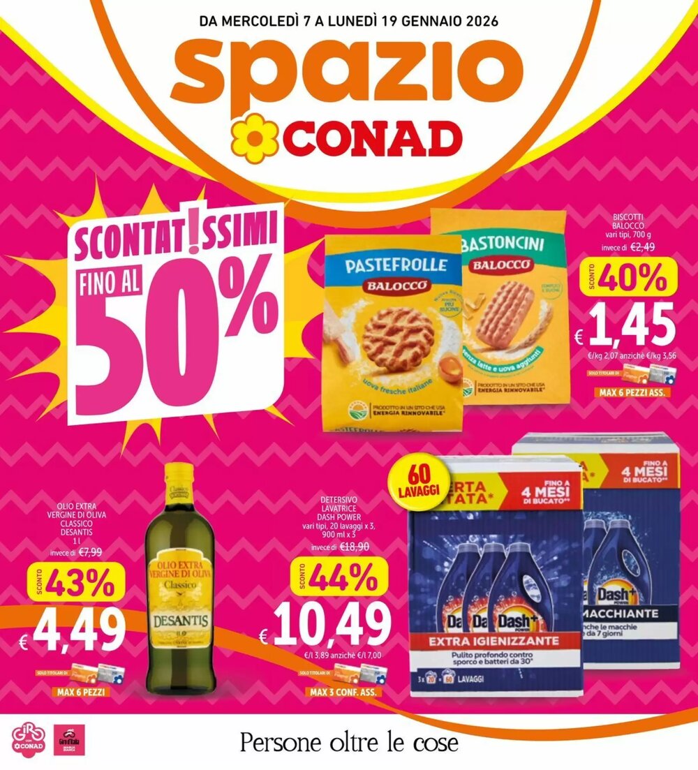 Volantino promozionale Spazio Conad  valide dal 07/01/2026 - Pagina 1.