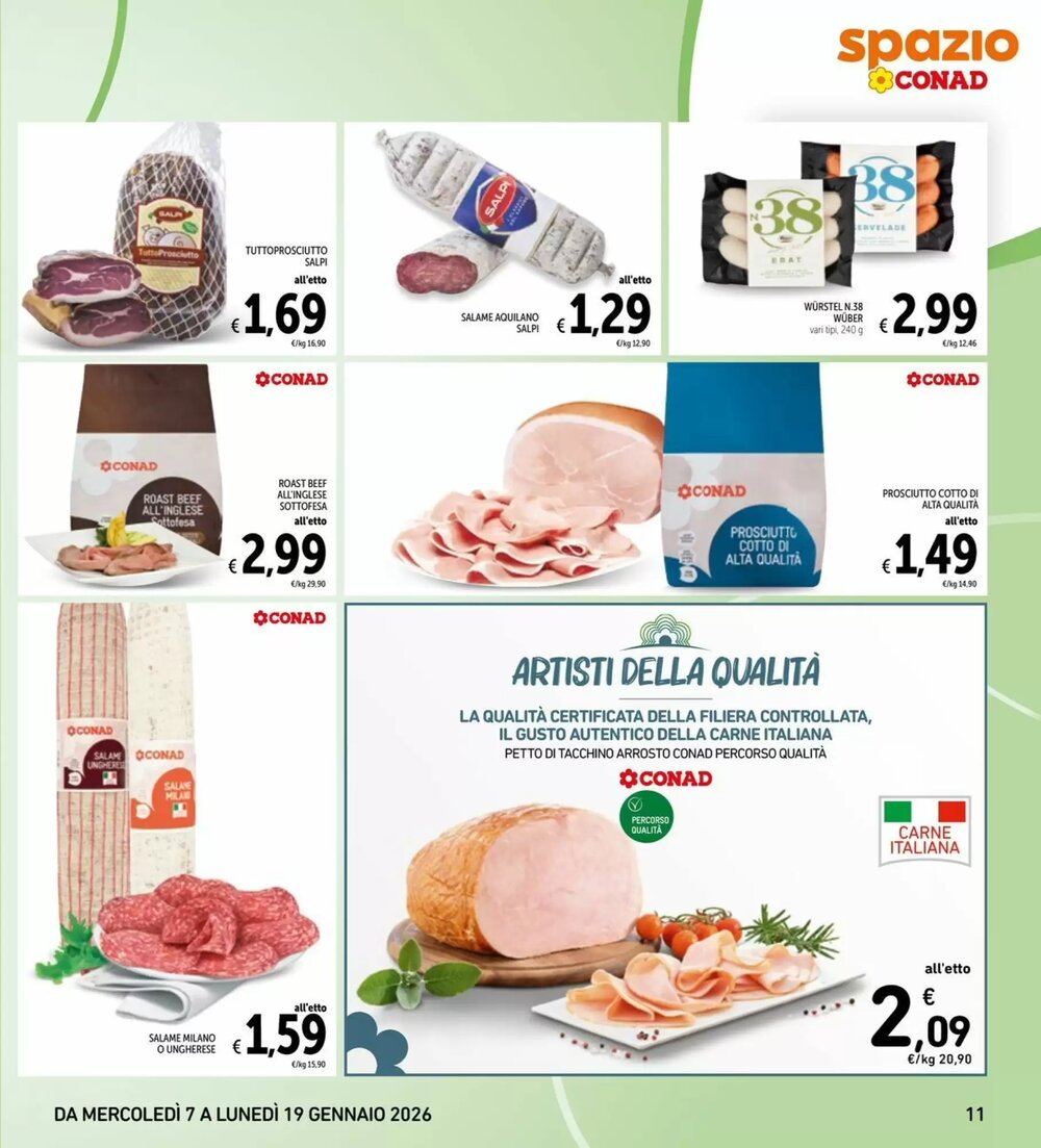 Volantino promozionale Spazio Conad  valide dal 07/01/2026 - Pagina 11.