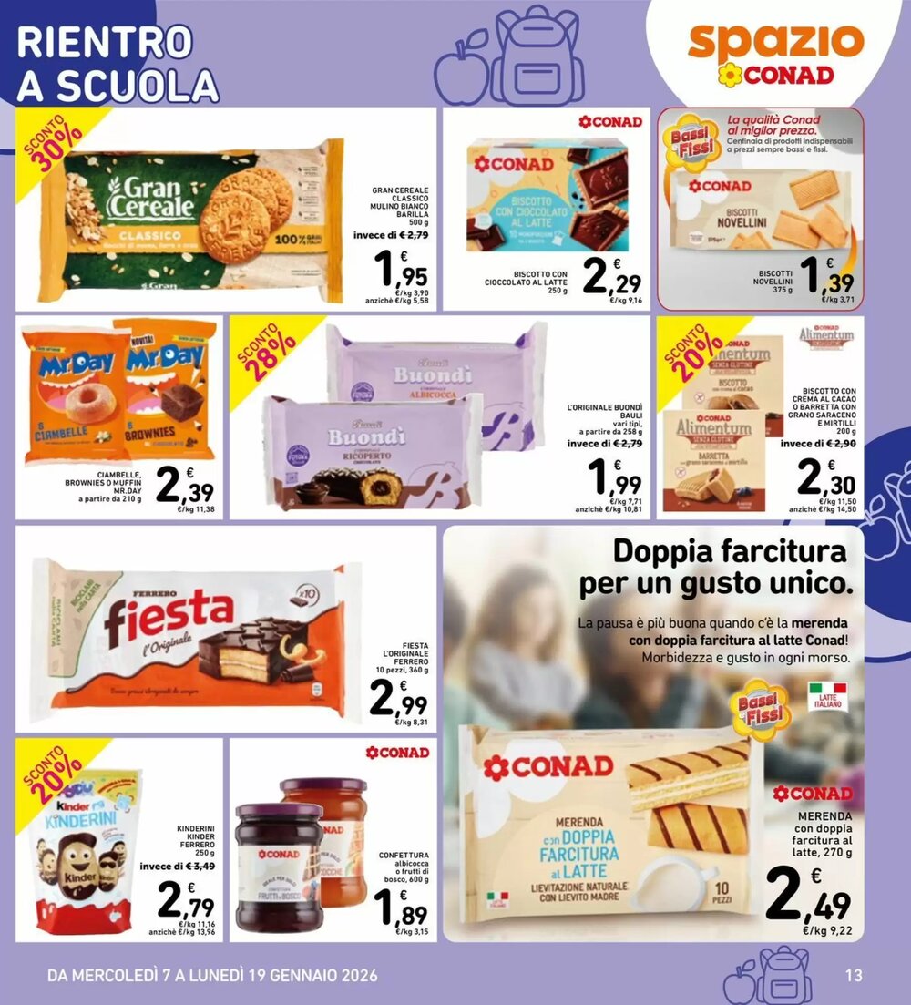 Volantino promozionale Spazio Conad  valide dal 07/01/2026 - Pagina 13.