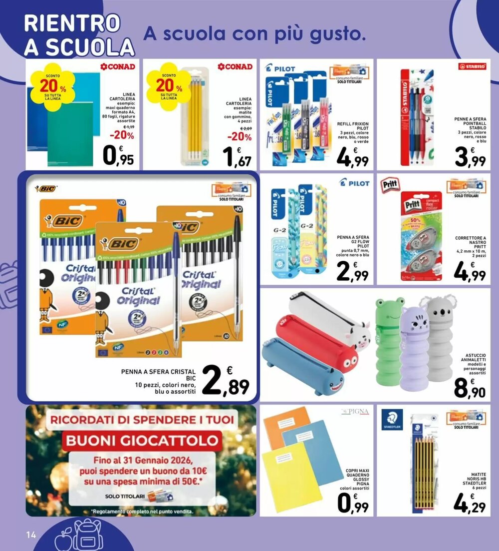 Volantino promozionale Spazio Conad  valide dal 07/01/2026 - Pagina 14.