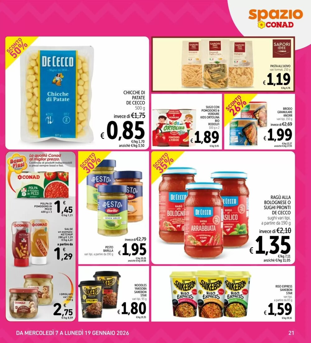 Volantino promozionale Spazio Conad  valide dal 07/01/2026 - Pagina 21.