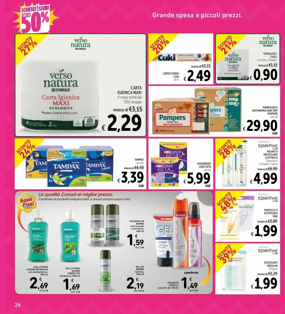 Volantino promozionale Spazio Conad  valide dal 07/01/2026 - Pagina 26.