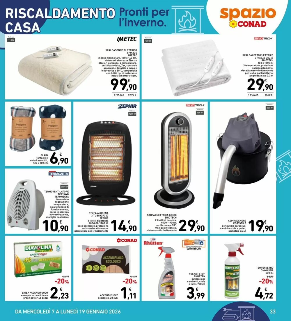 Volantino promozionale Spazio Conad  valide dal 07/01/2026 - Pagina 33.