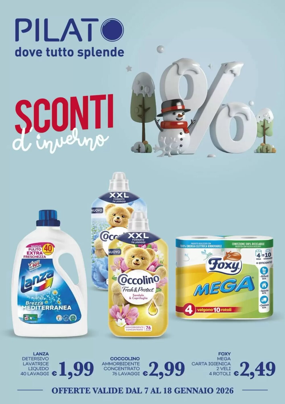 Volantino promozionale Pilato  valide dal 07/01/2026 - Pagina 1.