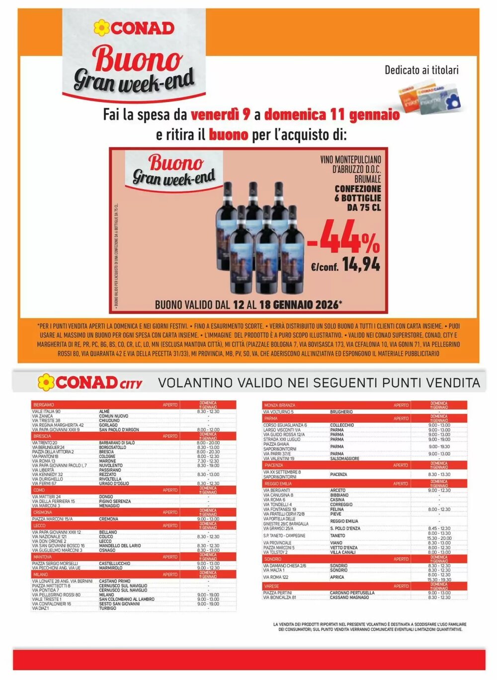 Volantino promozionale Conad City  valide dal 07/01/2026 - Pagina 9.