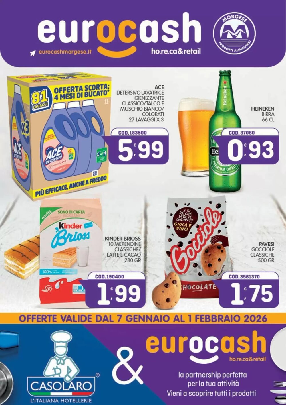 Volantino promozionale Eurocash  valide dal 07/01/2026 - Pagina 1.
