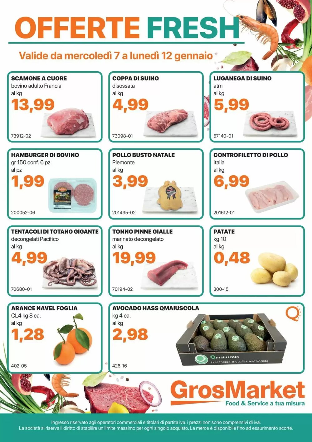 Volantino promozionale GrosMarket  valide dal 07/01/2026 - Pagina 1.