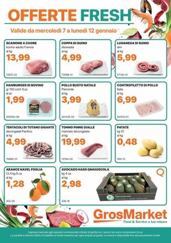 Volantino promozionale GrosMarket valide dal 07/01/2026