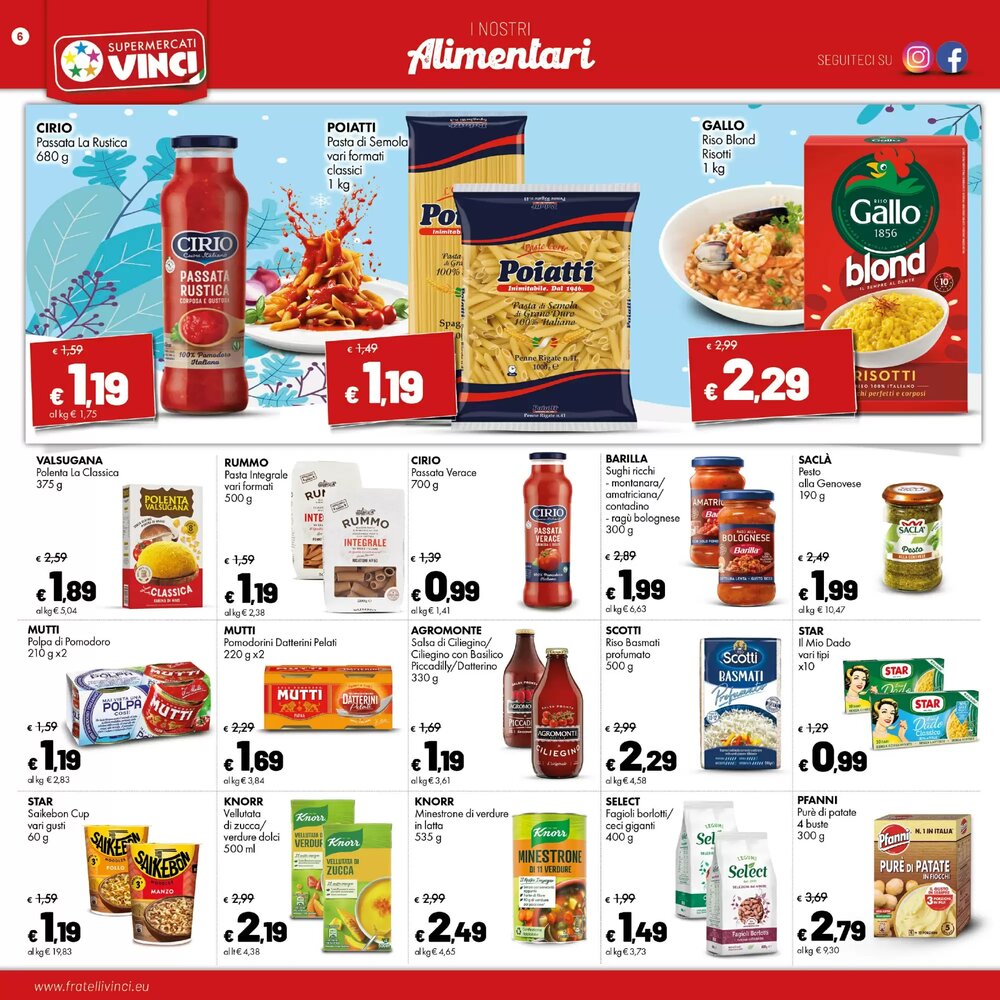Volantino promozionale Supermercati Vinci  valide dal 07/01/2026 - Pagina 6.