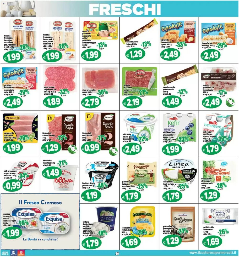 Volantino promozionale Il Castoro Supermercati  valide dal 07/01/2026 - Pagina 10.