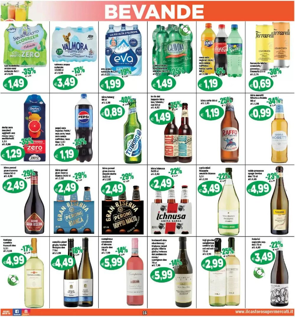 Volantino promozionale Il Castoro Supermercati  valide dal 07/01/2026 - Pagina 16.
