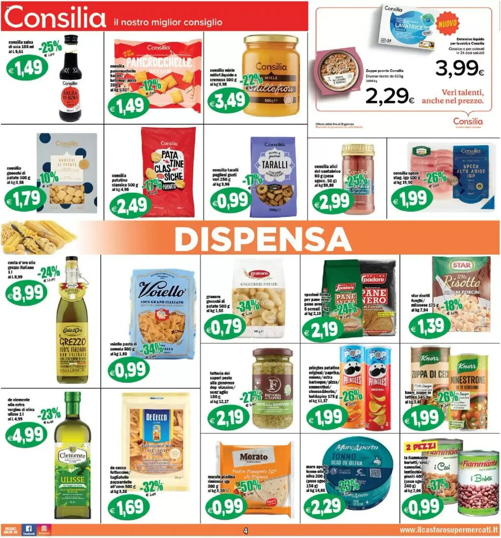 Volantino promozionale Il Castoro Supermercati  valide dal 07/01/2026 - Pagina 4.