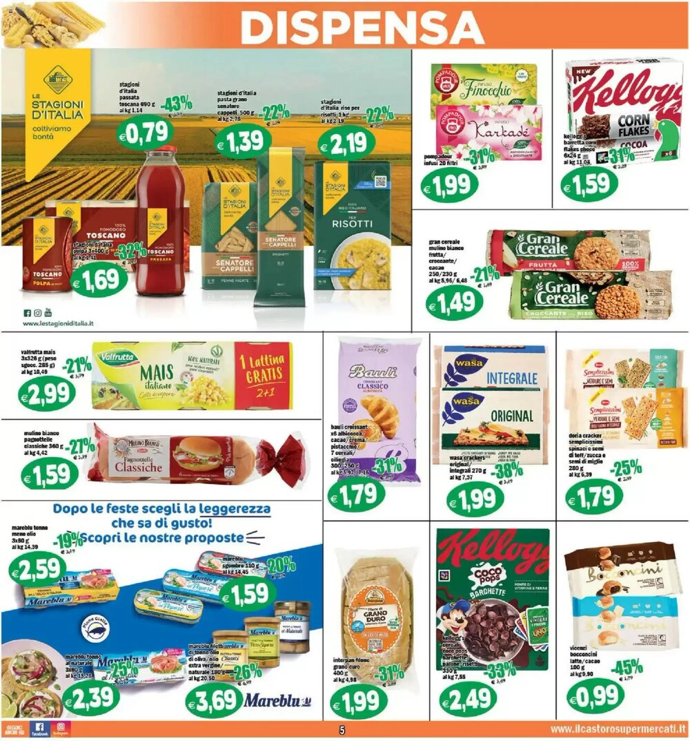 Volantino promozionale Il Castoro Supermercati  valide dal 07/01/2026 - Pagina 5.