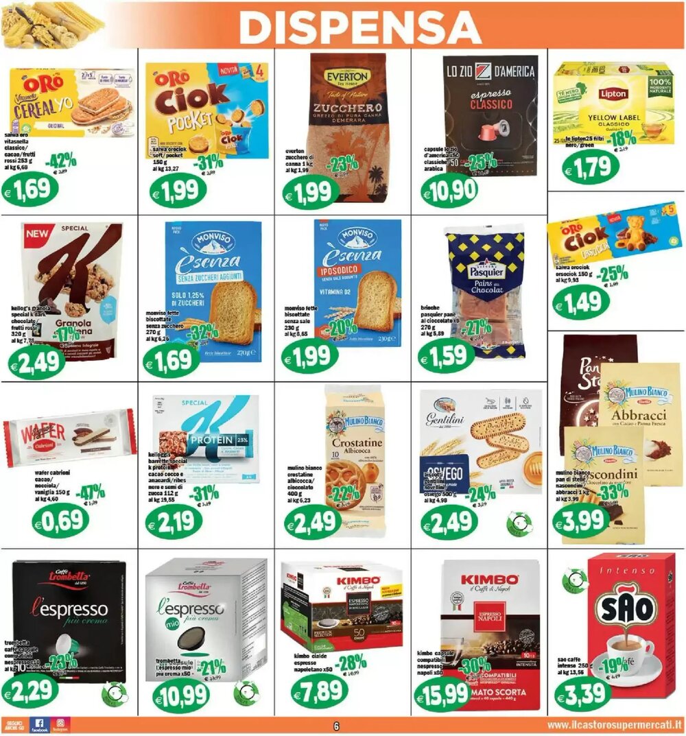 Volantino promozionale Il Castoro Supermercati  valide dal 07/01/2026 - Pagina 6.